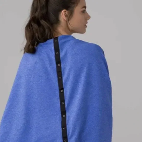 Lululemon Vinyasa scarf rulu mini check Pique heathered sprinkler Blue - Picture 9 of 10